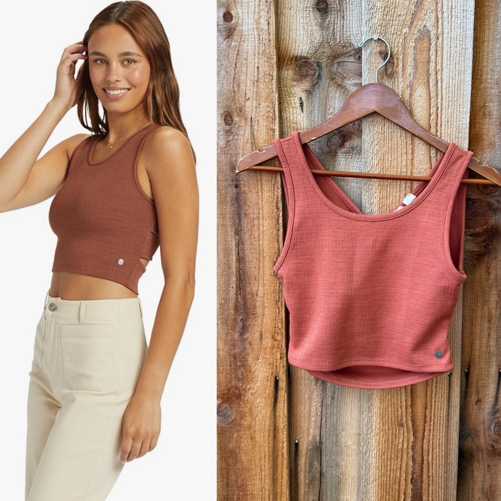 Terracotta Active Sports Tank w/ Criss-Cross Back 🌿